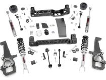4 Inch Suspension Lift Kit N3 Struts &amp;amp; N3 Shocks 12-Up RAM 1500 4WD Rough Country