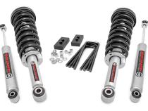 2 Inch Leveling Lift Kit Lifted Struts &amp;amp; N3 Shocks 09-13 F-150 Rough Country