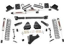 4.5 Inch Suspension Lift Kit w/Front Drive Shaft &amp;amp; V2 Shocks 17-19 F-250/350 4WD Diesel Rough Country