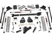 6 Inch Lift Kit Diesel 4 Link M1 w/ M1 Rear Shocks Ford F-250/F-350 Super Duty (17-22) Rough Country