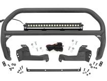 Nudge Bar 20 Inch Black Series w/ White DRL Single Row LED 21-Up Ford Bronco Sport Rough Country