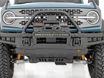 High Winch Mount All Models 9500S 20 Inch Black Single Row LED White DRL Ford Bronco (21-25) Rough Country