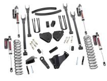 6 Inch Ford 4-Link Suspension Lift Kit w/Vertex Shocks 05-07 F-250/350 Diesel-w/Overloads Rough Country