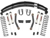 Jeep Cherokee XJ 3 Inch Series II Suspension Lift Kit w/V2 Shocks Leaf Springs For 84-01 Jeep Cherokee XJ Rough Country