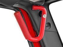 Jeep Front Solid Steel Grab Handles 07-18 Wrangler JK Red Rough Country