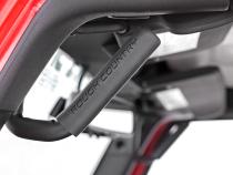 Jeep Solid Steel Grab Handle Set 07-18 Wrangler JK Black Rough Country