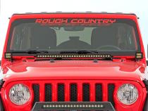 Jeep JL/Gladiator 2 Inch LED Lower Windshield Kit Black Series For 18-Pres Wrangler JL/20-Pres Gladiator Rough Country