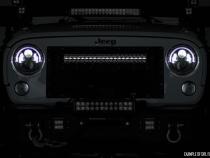 Sierra Mesh Grille 30 Inch Dual Row Black Series LED w/Amber DRL 14-15 Sierra 1500 Rough Country