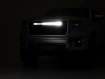 Sierra Mesh Grille 30 Inch Dual Row Black Series LED w/Amber DRL 14-15 Sierra 1500 Rough Country