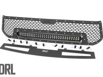 Toyota Mesh Grille w/30 Inch Dual Row Black Series LED w/Cool White DRL 14-17 Tundra Rough Country