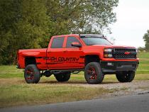 54 Inch Curved LED Light Bar Upper Windshield Mounts 14-18 Silverado/Sierra 1500 Rough Country