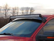 Ford 54 Inch Curved LED Light Bar Upper Windshield Mounts 04-14 F-150 Rough Country