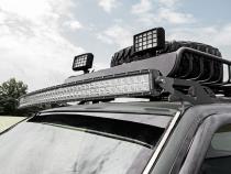 Jeep 50 Inch Curved LED Light Bar Upper Windshield Mounts 93-98 ZJ Grand Cherokee Rough Country