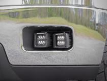 Chevrolet LED Fog Light Kit Black Series w/Amber DRL 11-14 Silverado 2500/3500HD Rough Country