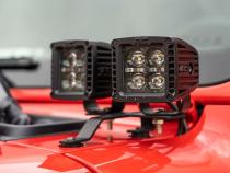 Jeep Quad LED Light Pod Kit -Black Series 18-20 JL 20-Up Gladiator Rough Country