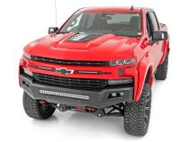 Chevy 2-inch LED Lower Windshield Ditch Kit Black Series w/ Amber DRL For 19-20 Silverado Rough Country