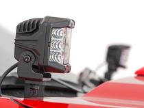 Chevy 2-inch LED Lower Windshield Ditch Kit Black Series w/ Amber DRL For 19-20 Silverado Rough Country