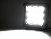 4 Inch Square Cree LED Lights Pair Chrome Series w/Cool White DRL Rough Country
