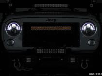 20-inch Cree LED Light Bar Dual Row Chrome Series w/ Amber DRL Rough Country