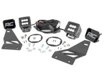 Nissan LED Fog Light Kit Black Series 05-19 Frontier Rough Country