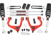 3.5 Inch Lift Kit M1 Struts/M1 Red Toyota Tundra 2WD/4WD (2007-2021) Rough Country