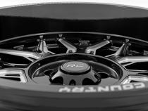 86 Series Wheel One-Piece Gloss Black 20x10 5x5 -19mm Rough Country
