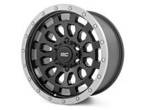 87 Series Wheel Simulated Beadlock Black/Machined 17x8.5 6x5.5 +0mm Rough Country