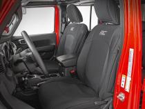 Jeep Neoprene Seat Cover Set Black 18-20 Wrangler JL Unlimited Rough Country