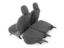 Jeep Neoprene Seat Cover Set Black 18-20 Wrangler JL Unlimited Rough Country