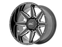 91 Series Milled One-Piece Gloss Black 20x12 6x5.5 -44mm Rough Country