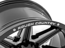 91 Series Milled One-Piece Gloss Black 20x12 6x135 -44mm Rough Country
