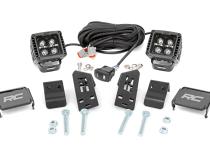 Polaris Dual LED Cube Kit w/ Black Series White DRL 20-21 Polaris RZR PRO XP Rough Country
