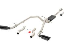 Dual Cat-Back Exhaust System w/ Black Tips (19-20 Ram 1500 V8 - 5.7L) Rough Country