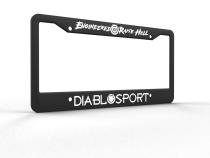 Diablo Sport License Plate Frame Durable plastic license plate frame black DiabloSport