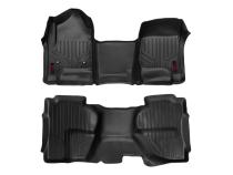 Heavy Duty Floor Mats Front/Rear W/Center 14-19 Silverado/Sierra 1500/2500 HD/3500 HD Double Cab Rough Country