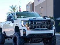 Chevy/GMC HD 24-27 SR-Series 40 Inch Midnight Behind the Grille Light Kit RIGID Industries